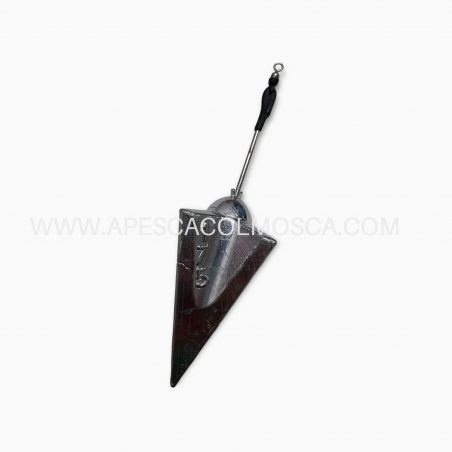 Piombo piramide con asta e girella