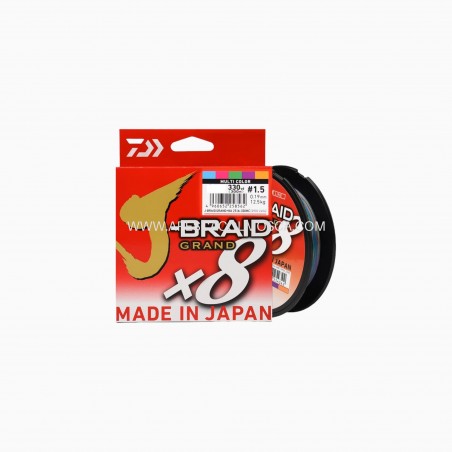 Daiwa J-Braid Grand x8 Multicolor - 300 MT