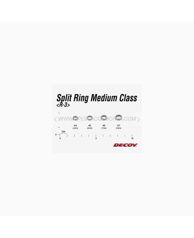Decoy R-3 Split Ring Medium Class Silver