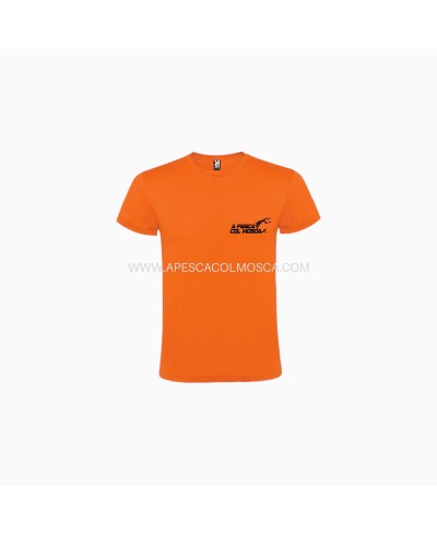 T-Shirt A pesca col Mosca Arancione