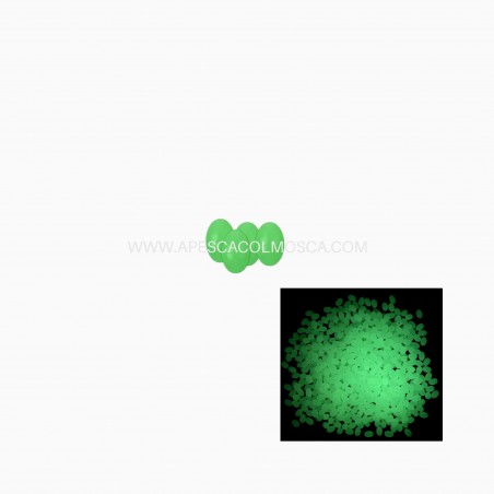 A pesca col Mosca pallini morbidi verdi