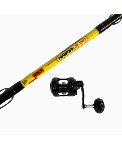 Combo usato Canna Bulox Haima Lb.210 + Mulinello Alutecnos Gorilla 8/V