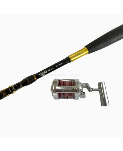 Combo usato Canna Shimano Tiagra + Mulinello Alutecnos Albacore 30/50